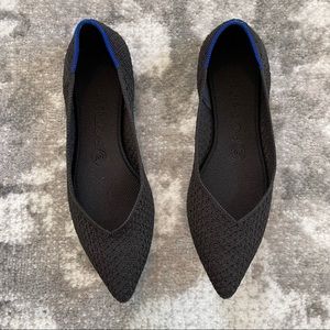 Rothy’s, The Point in Black Honeycomb, size 8